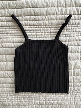 ✨3x$18✨ H&M Black Ribbed Cami Tank Top